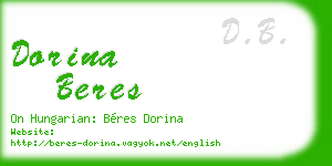 dorina beres business card